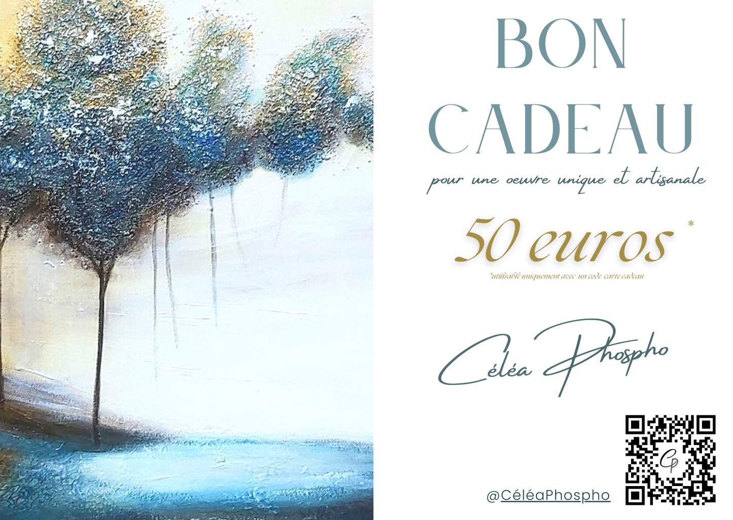 Carte cadeau 50 euros